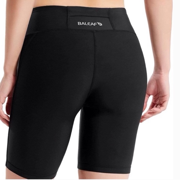 BALEAF Women's  High Waist Biker Shorts Workout Yoga Running Gym Compression  XL - Picture 2 of 7